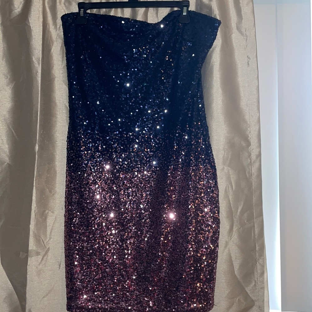 Fashion nova straples dress size 2x